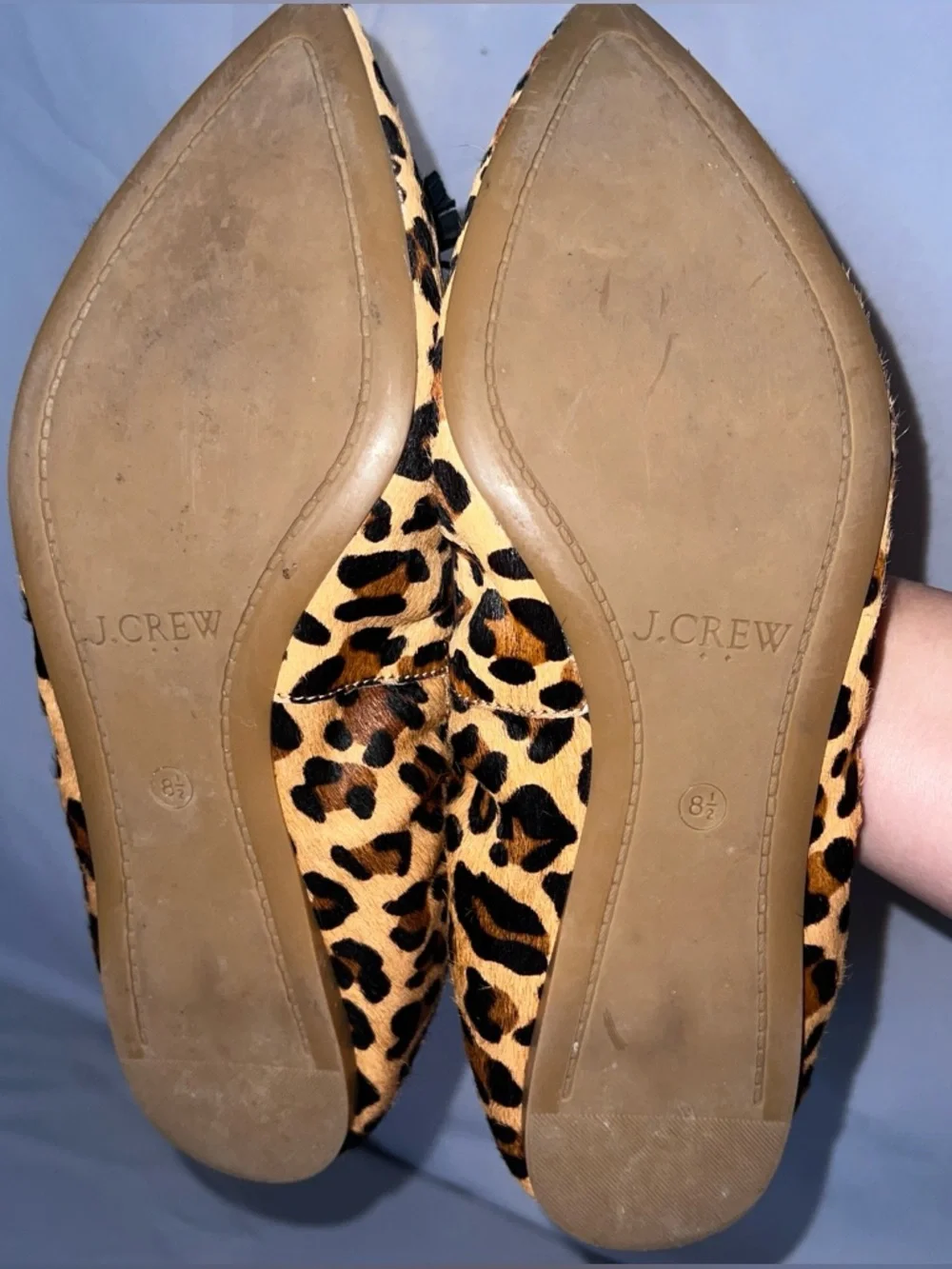 J Crew leopard print tassel pointed toe flats | size 8.5 - Picture 5 of 6